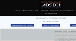 Desktop Screenshot of absecllc.com